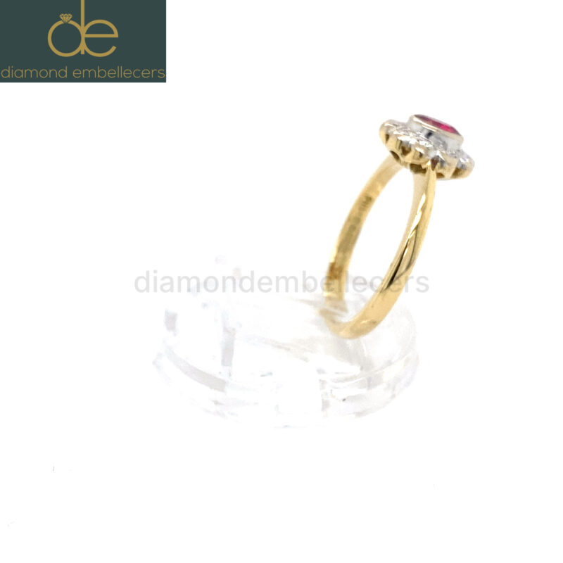 18K Yellow Gold Natural Diamond Ring