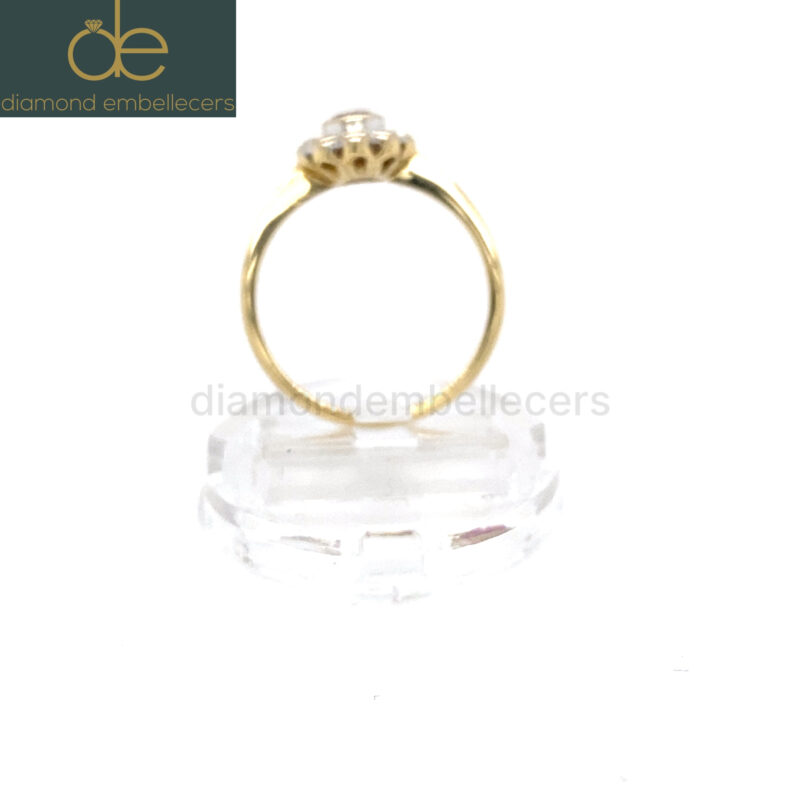 18K Yellow Gold Natural Diamond Ring