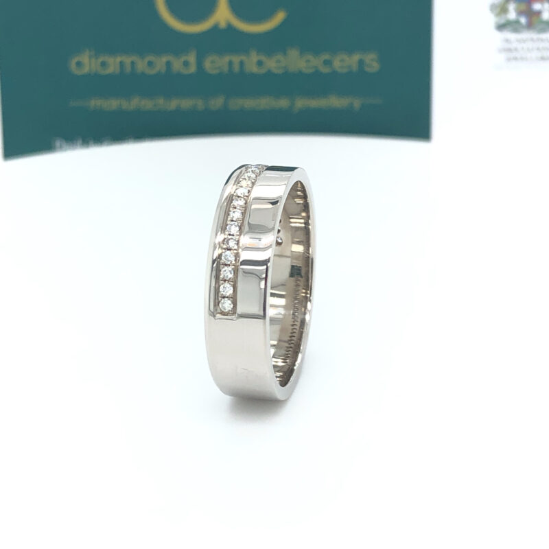 Palladium Natural Diamond Ring