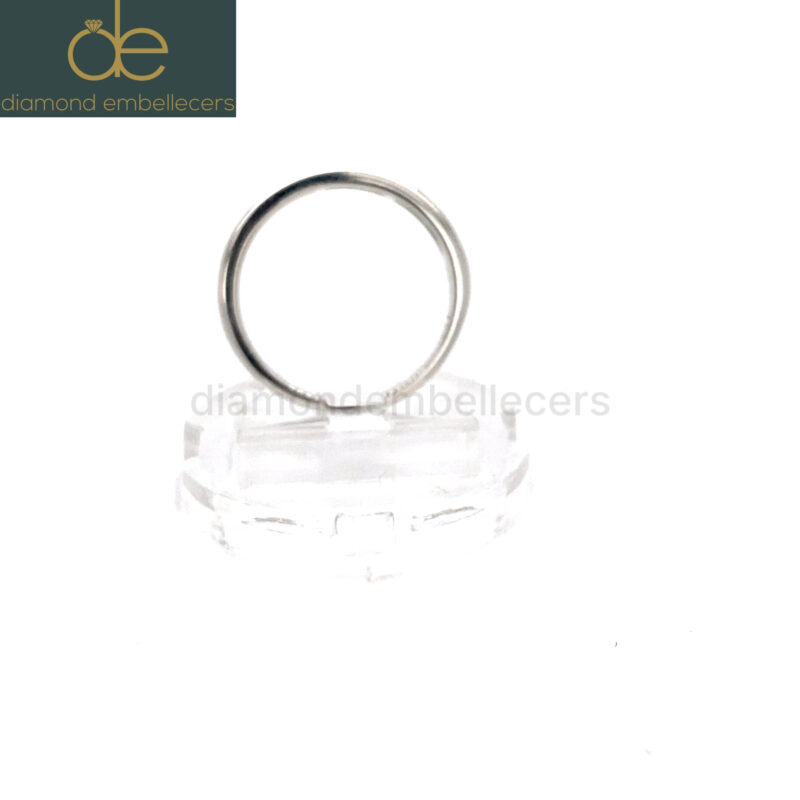 Palladium Natural 0.50ct Diamond Ring