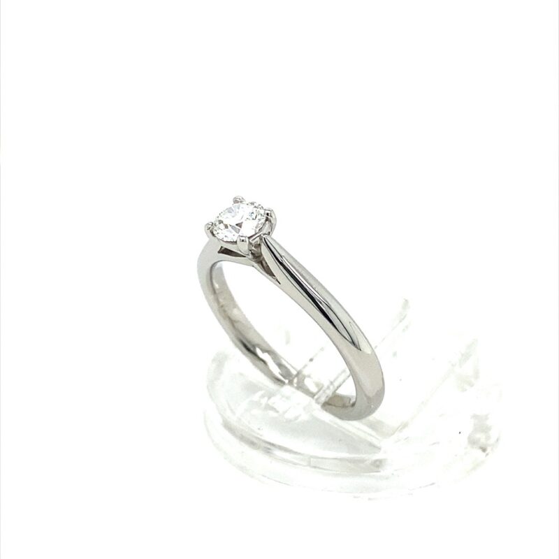 Platinum 0.31ct Natural Diamond Ring