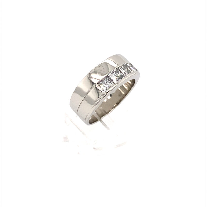 Platinum Natural Diamond Ring