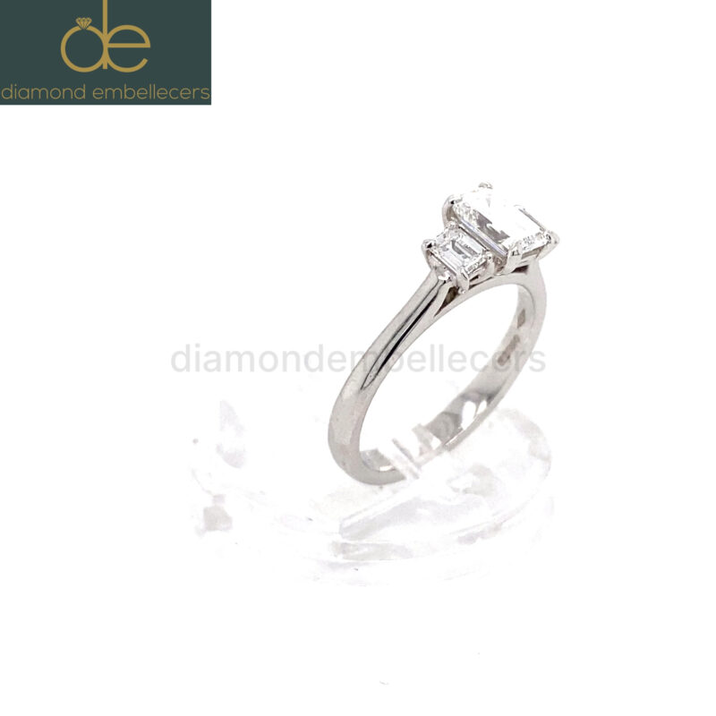 GIA Certified Platinum 950 Natural Diamond Ring