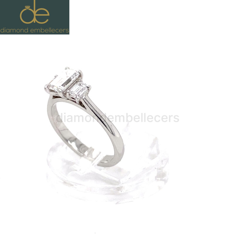 GIA Certified Platinum 950 Natural Diamond Ring