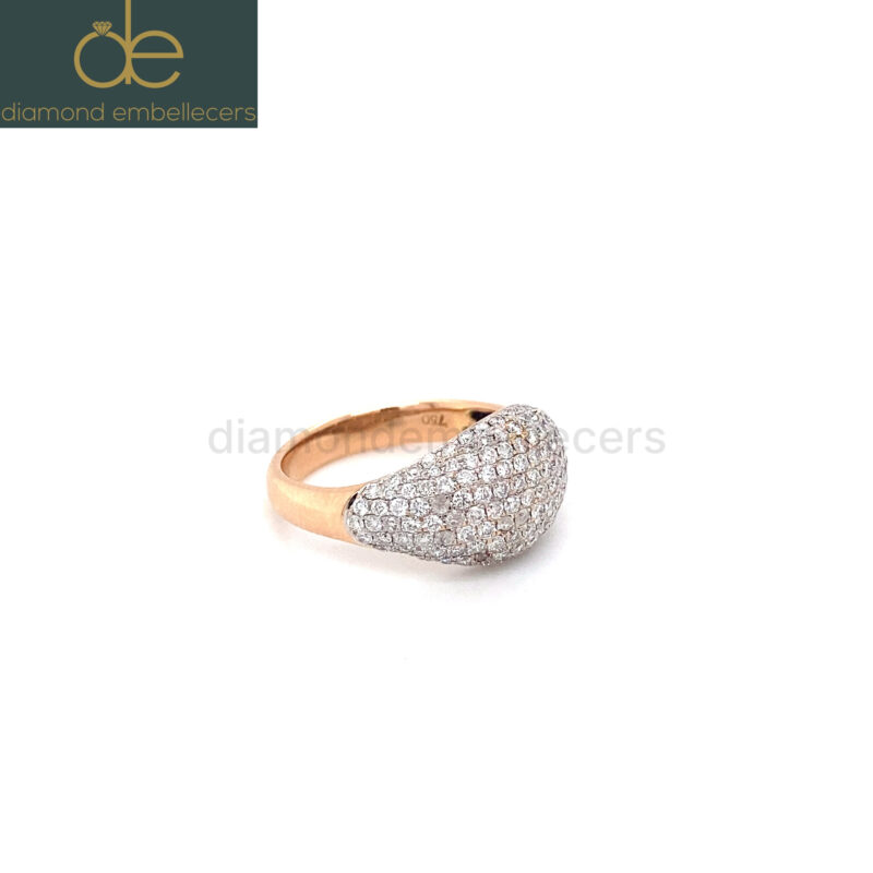 18K Rose Gold 1.6ct Natural Diamond Ring