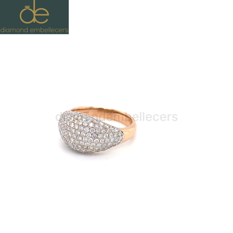 18K Rose Gold 1.6ct Natural Diamond Ring