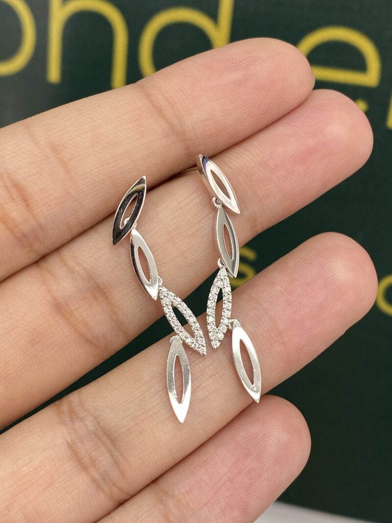 White-Gold-Diamond-Drop-Earrings