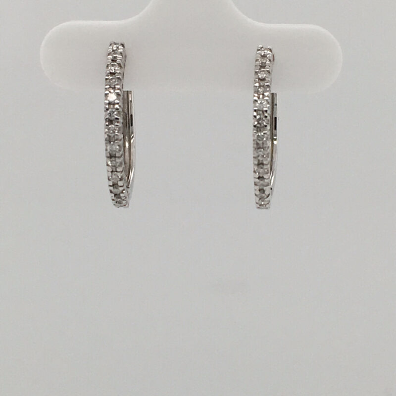 White-Gold-Diamond-Hoop-Earrings