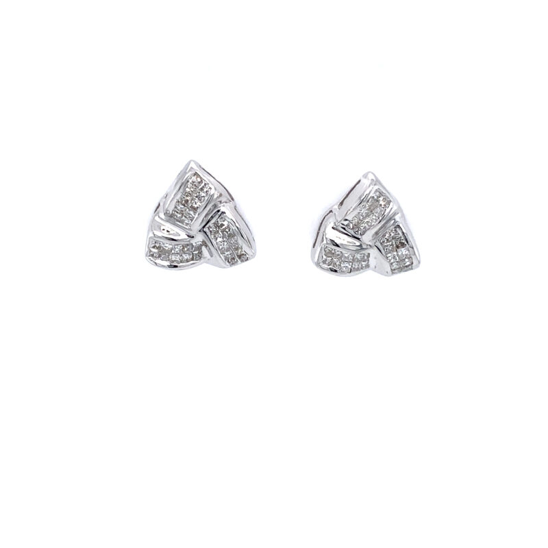 White-Gold-Diamond-Stud-Earrings