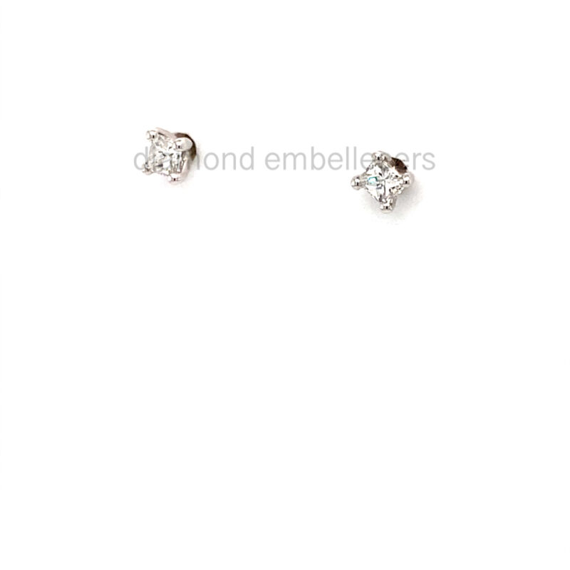 18K White Gold 0.24ct Diamond Studs Earrings