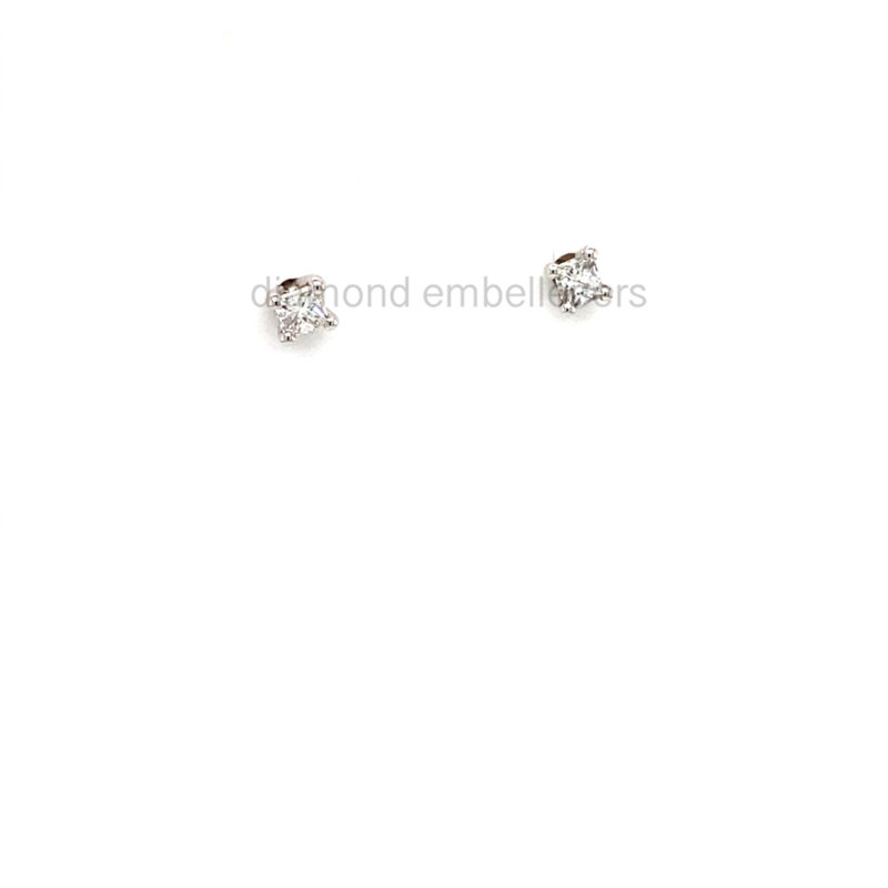 18K White Gold 0.24ct Diamond Studs Earrings