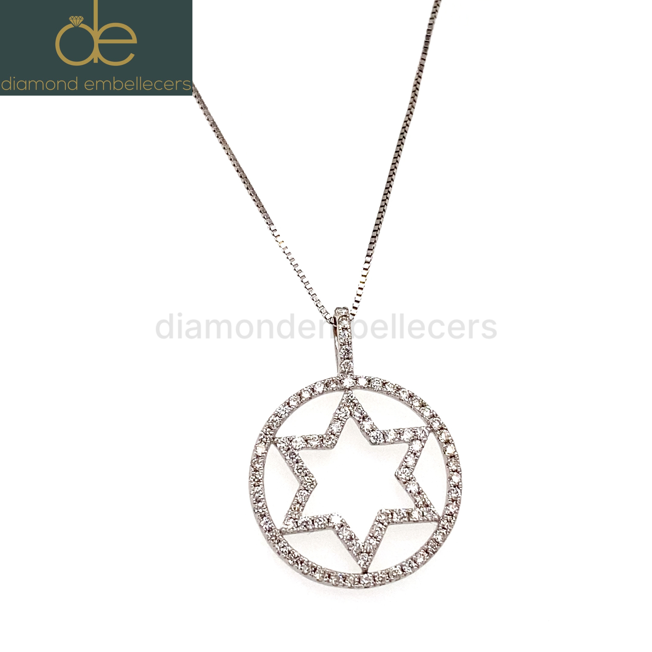 White Gold 0.45ct Natural Diamond Pendant - Image 4