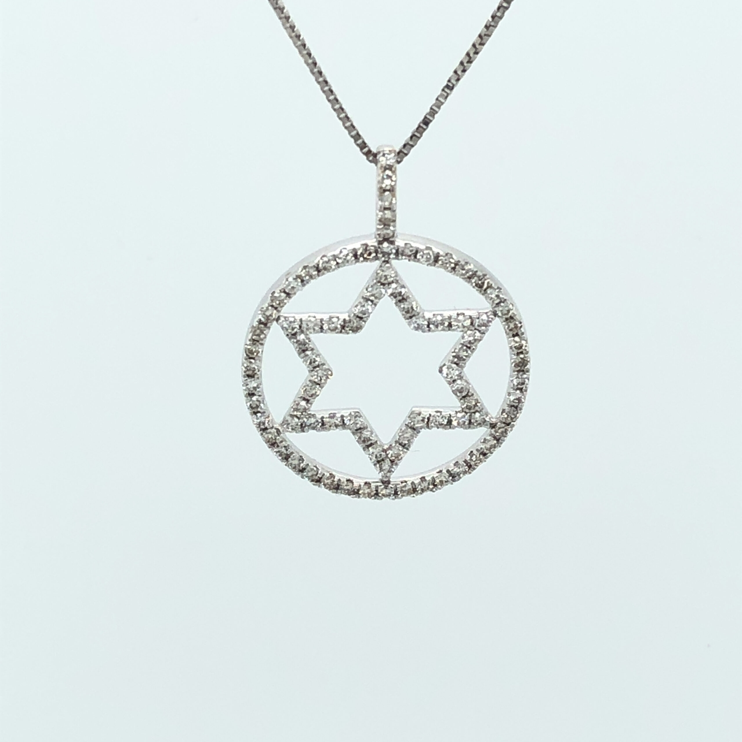 White Gold 0.45ct Natural Diamond Pendant - Image 5