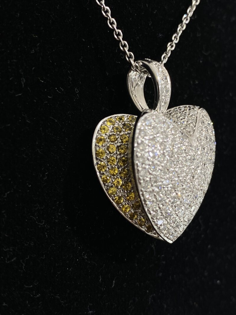 White Gold Natural Diamond Pendant