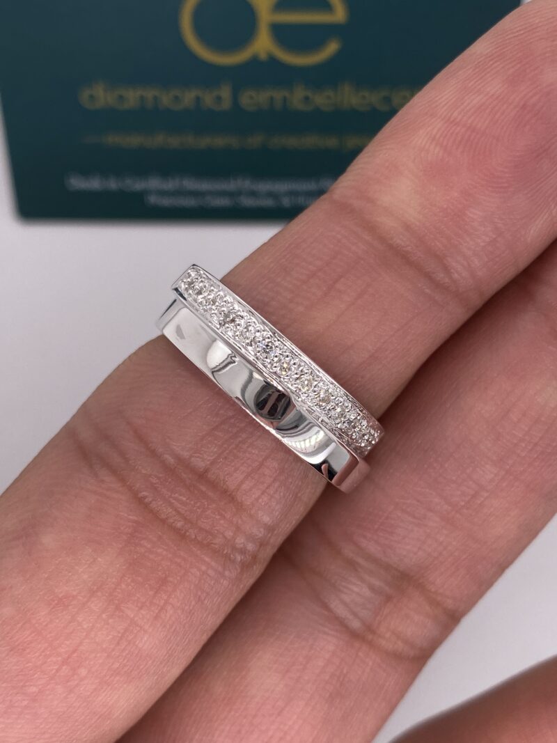 18K White Gold 0.15ct Natural Diamond Ring