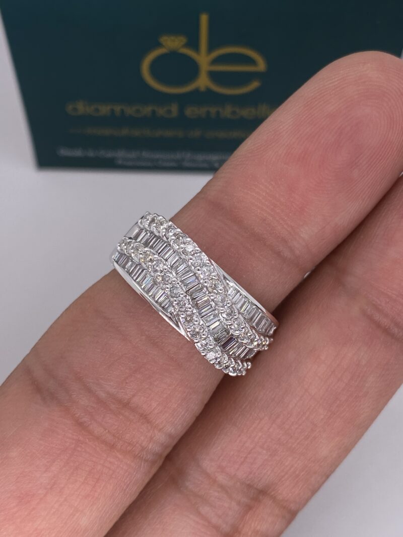 18K White Gold 1.35ct Natural Diamond Ring