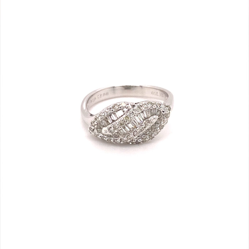 18K White Gold 0.51ct Natural Diamond Ring