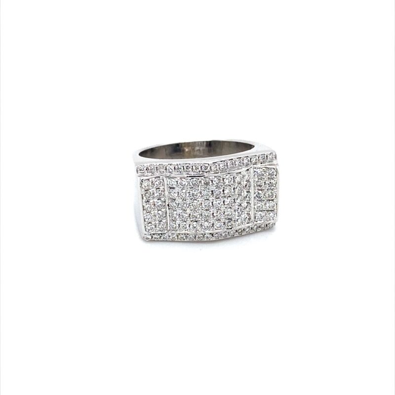 18K White Gold 1ct Natural Diamond Ring