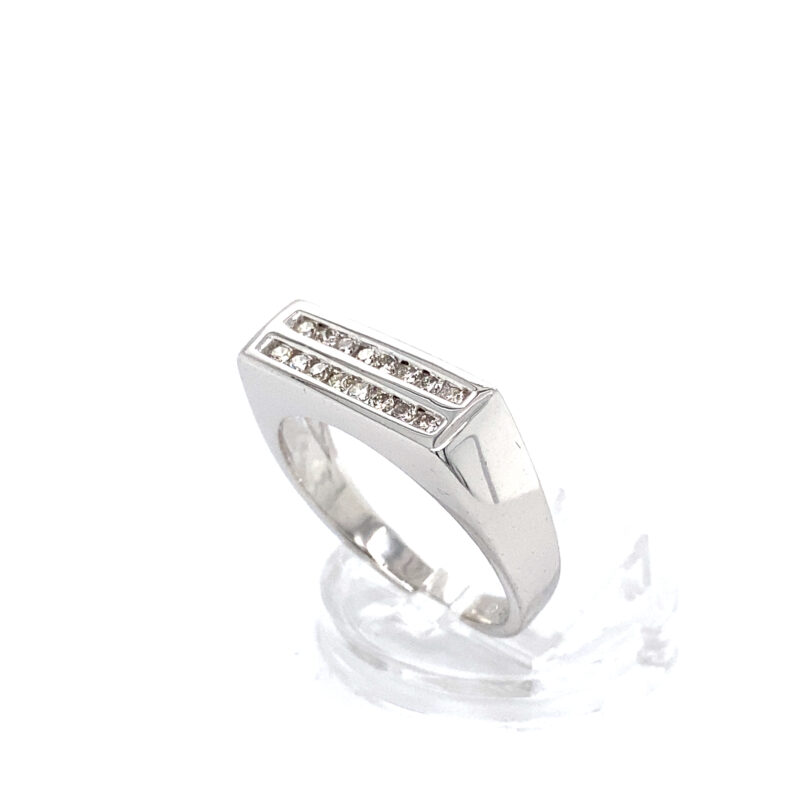 18K White Gold 0.40ct Natural Diamond Ring