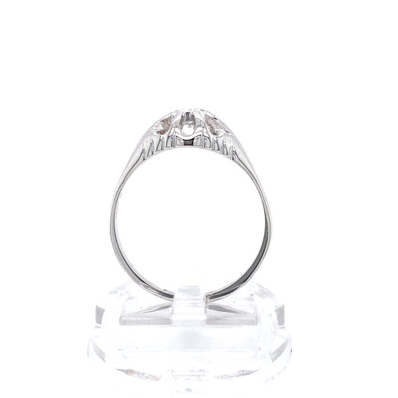 18K White Gold 0.43ct Natural Diamond Ring