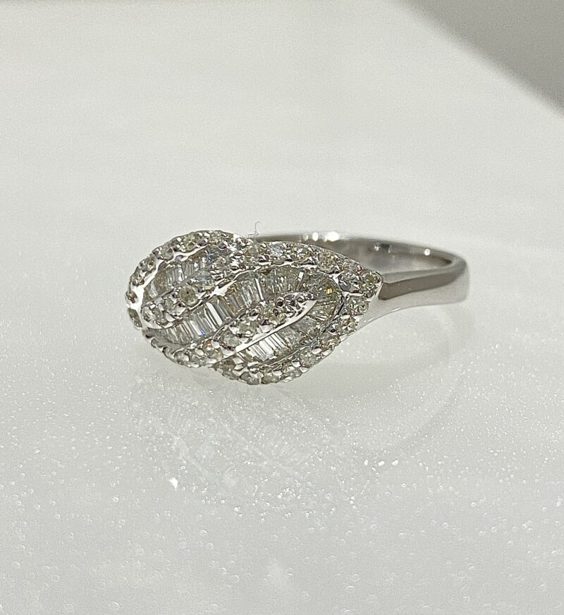 18K White Gold 0.51ct Natural Diamond Ring