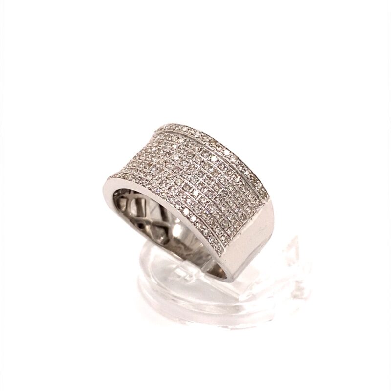 18K White Gold 1ct Natural Diamond Ring