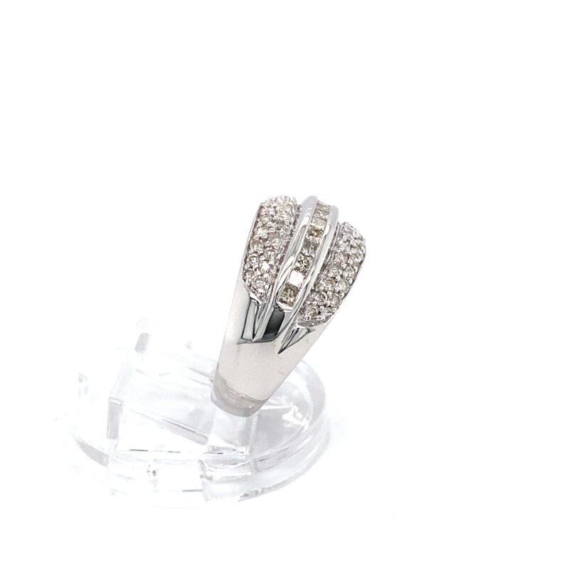 White Gold 1ct Natural Diamond Ring