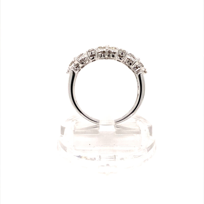 18K White Gold 0.82ct Natural Diamond Ring