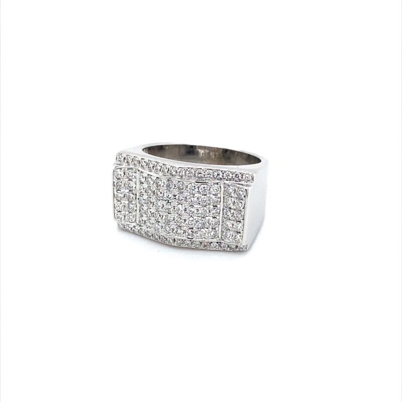 18K White Gold 1ct Natural Diamond Ring