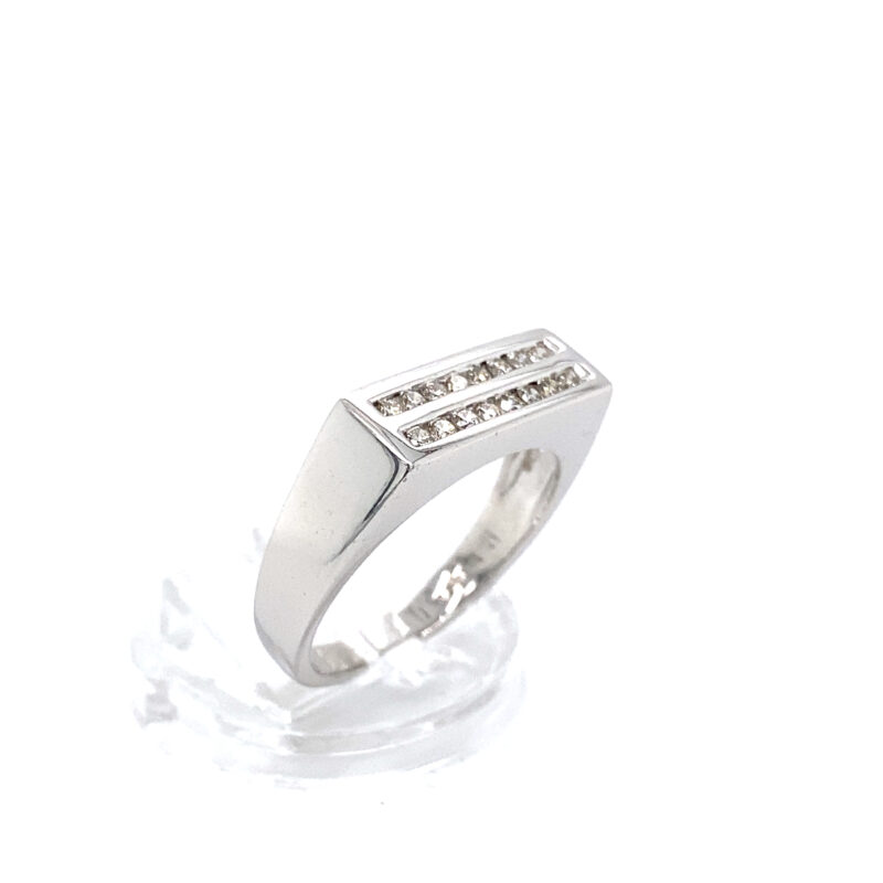 18K White Gold 0.40ct Natural Diamond Ring