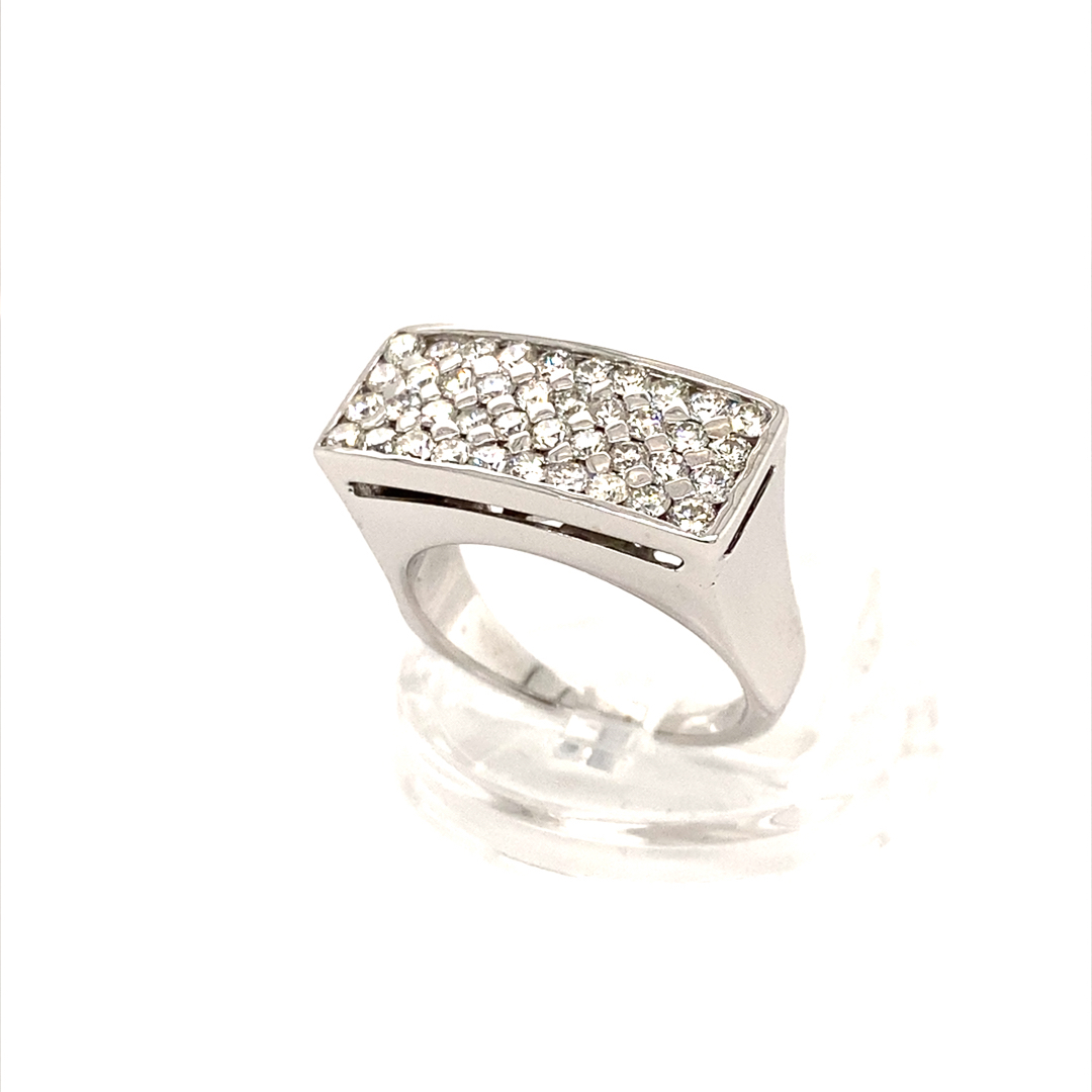 18K White Gold 1.2ct Natural Diamond Ring - Image 4