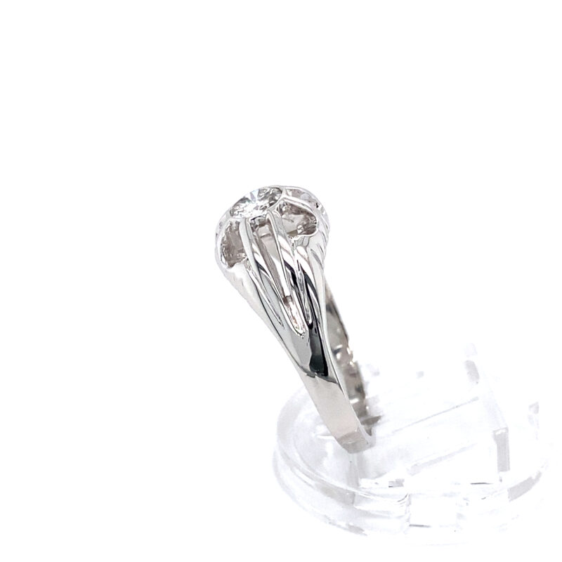 18K White Gold 0.43ct Natural Diamond Ring