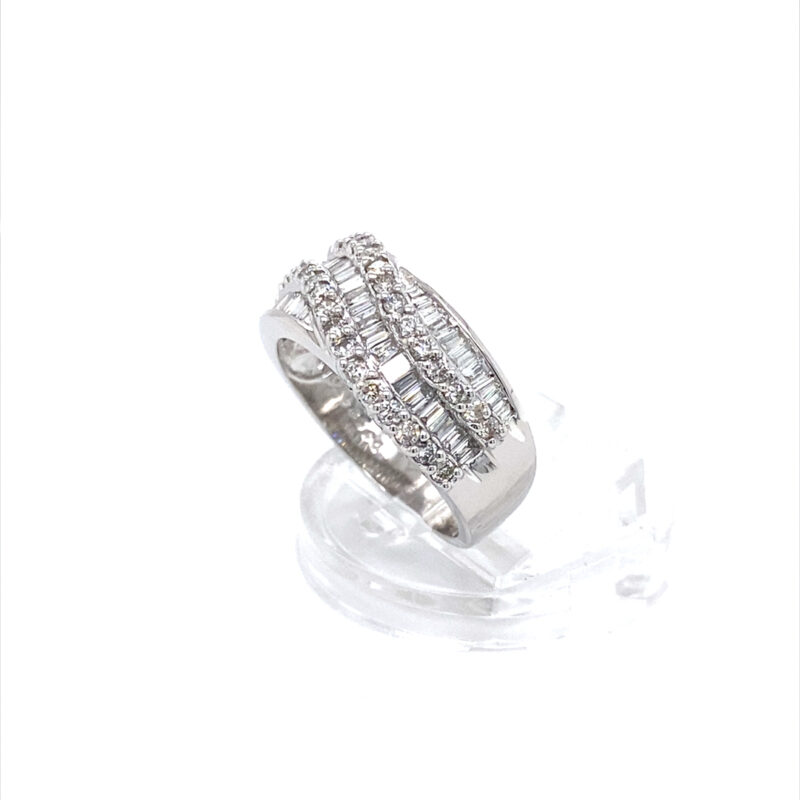 18K White Gold 1.35ct Natural Diamond Ring