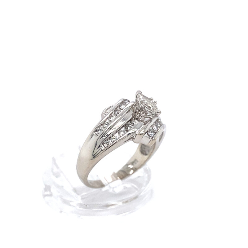 White Gold 0.75ct Natural Diamond Ring