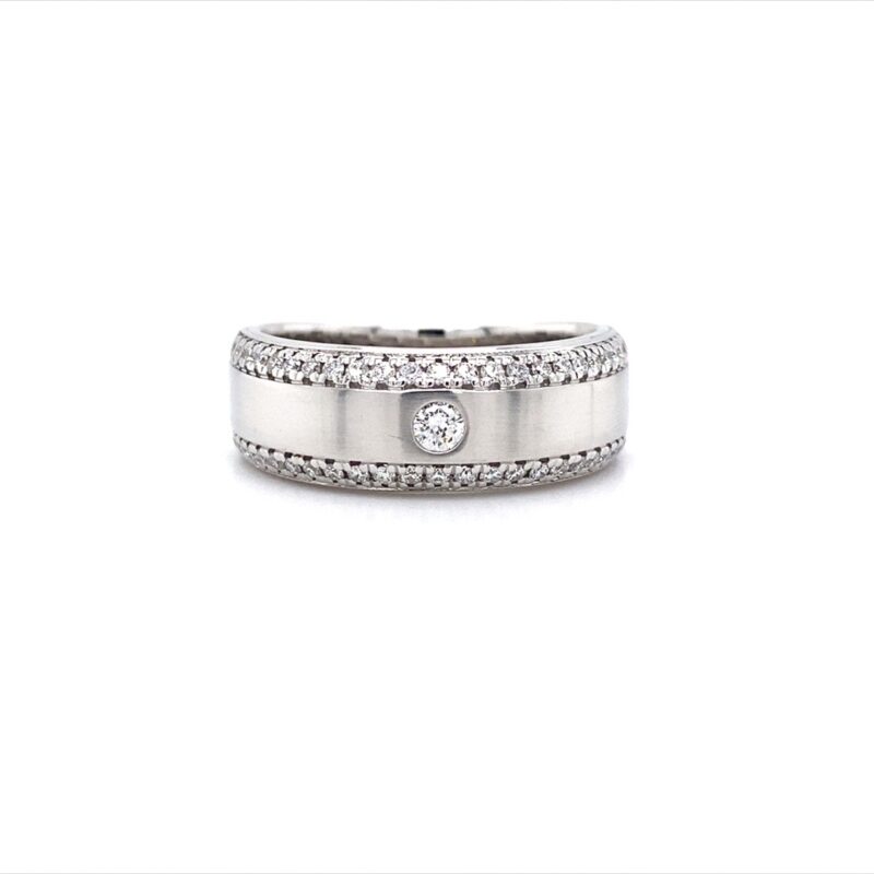 18K White Gold 0.45ct Natural Diamond Ring