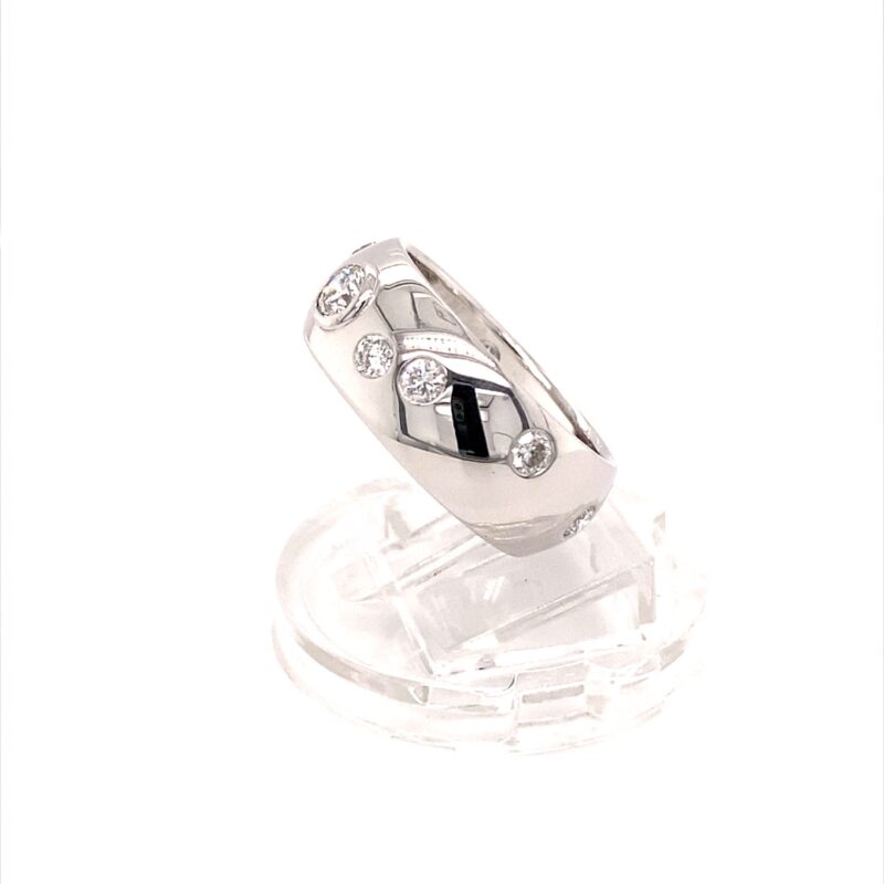 18K White Gold 0.70ct Natural Diamond Ring