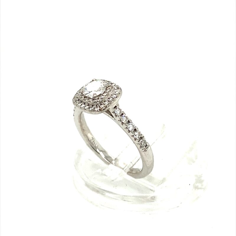 18K White Gold 0.65ct Natural Diamond Ring