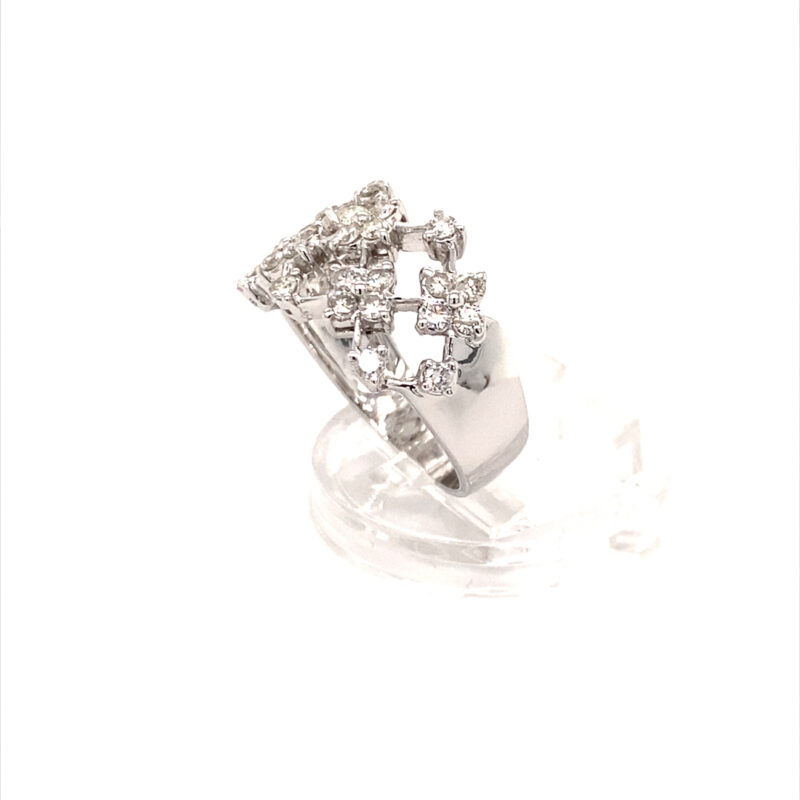 18K White Gold 0.82ct Natural Diamond Ring