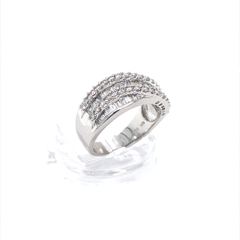 18K White Gold 1.35ct Natural Diamond Ring