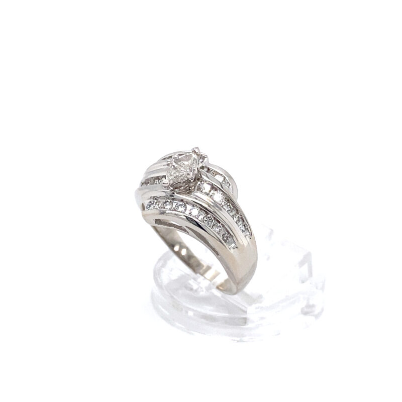 White Gold 0.75ct Natural Diamond Ring