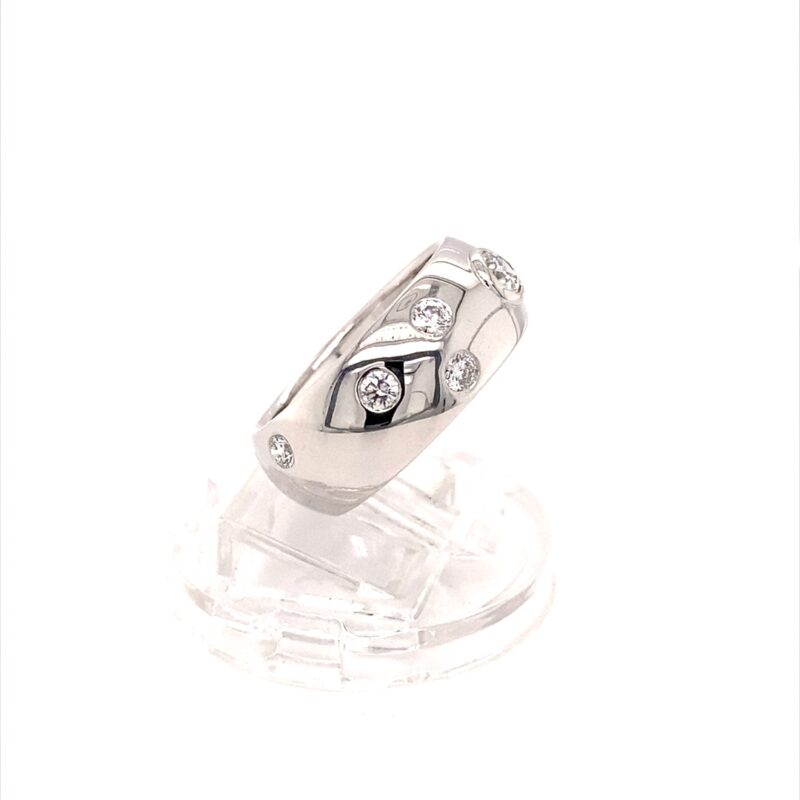 18K White Gold 0.70ct Natural Diamond Ring