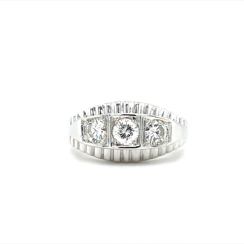 White Gold 0.70ct Natural Diamond Ring