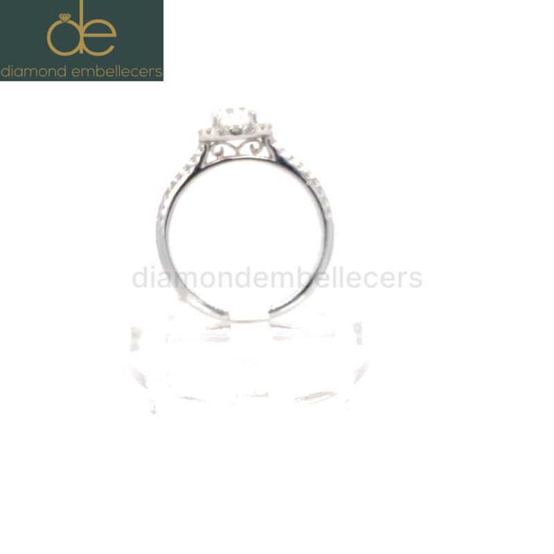 18K White Gold 0.74ct Natural Diamond Ring