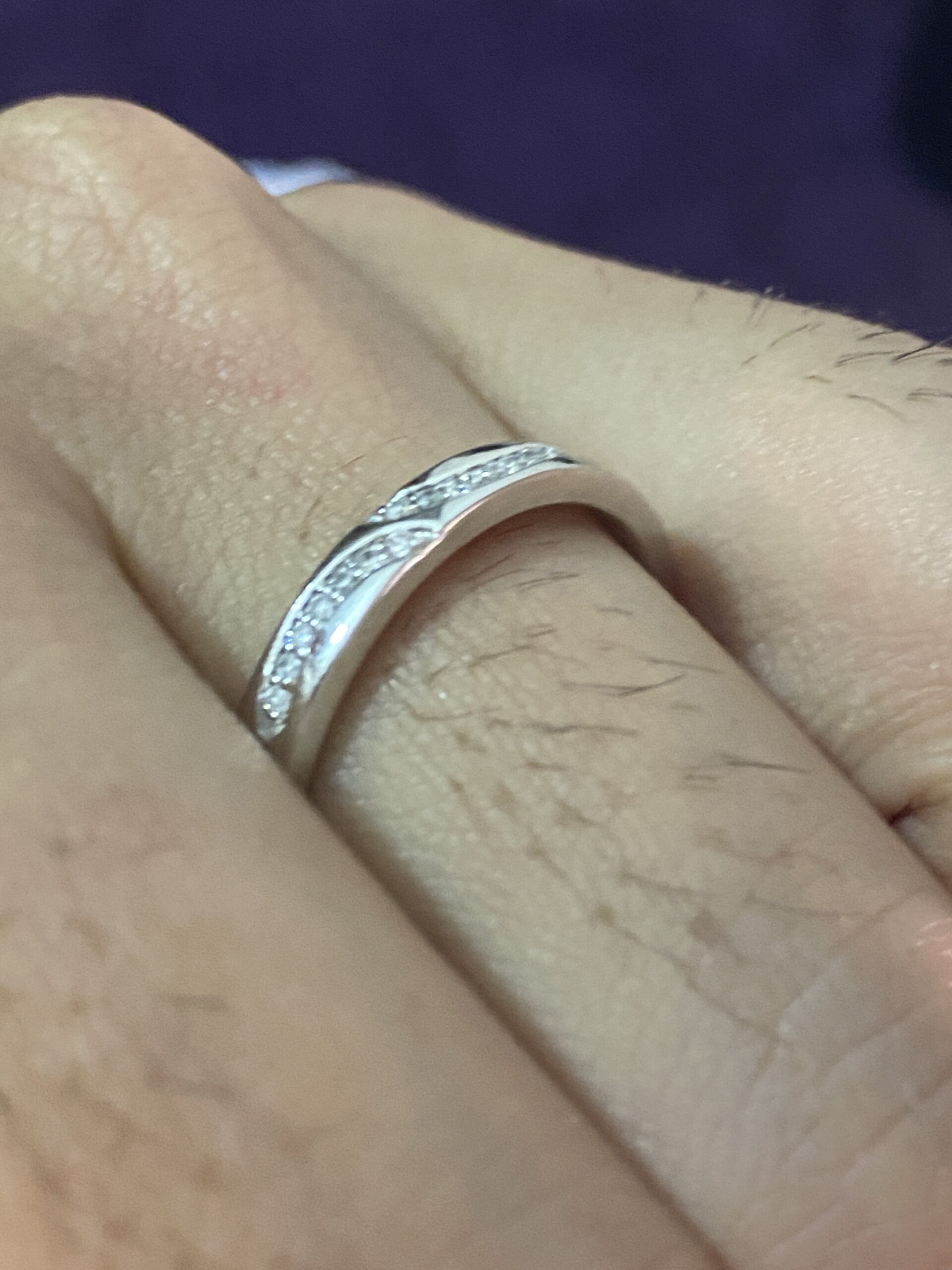 18K White Gold 0.11ct Natural Diamond Ring - Image 4