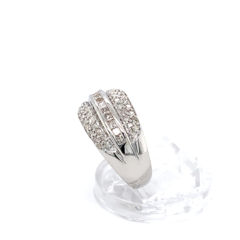 White Gold 1ct Natural Diamond Ring