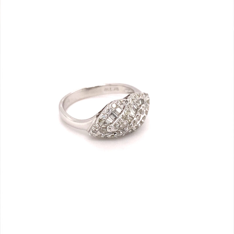 18K White Gold 0.51ct Natural Diamond Ring