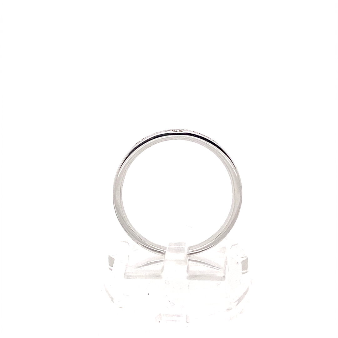 18K White Gold 0.11ct Natural Diamond Ring - Image 5