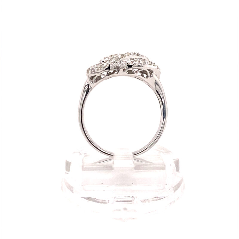 18K White Gold 0.51ct Natural Diamond Ring