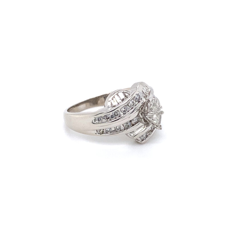 White Gold 0.75ct Natural Diamond Ring