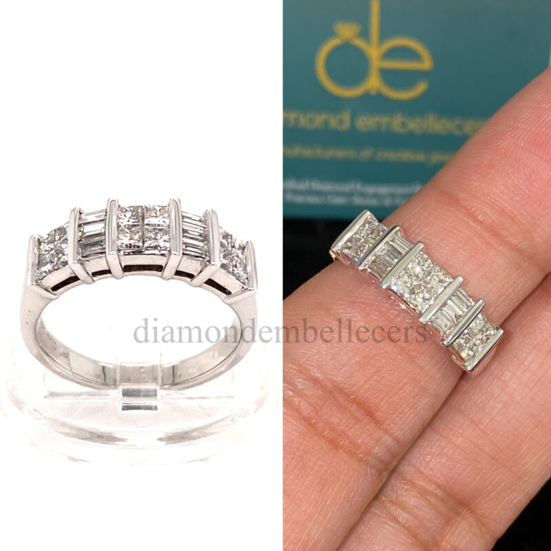 18K White Gold Natural Diamond Ring